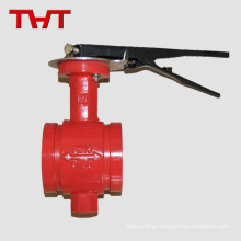 Grooved end Fire protection butterfly valve oil resistance
